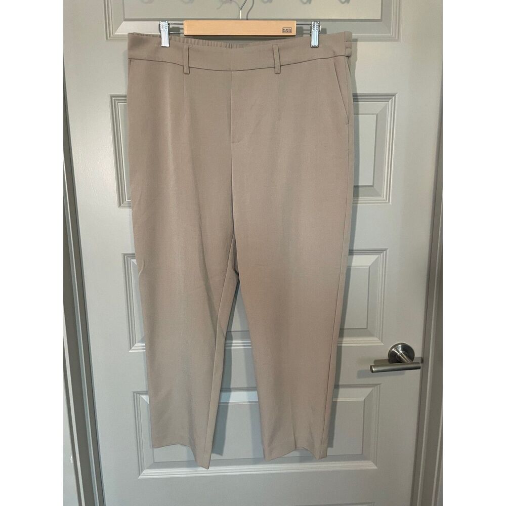 Haver + Blair pull-on beige ankle dress pants, size XL